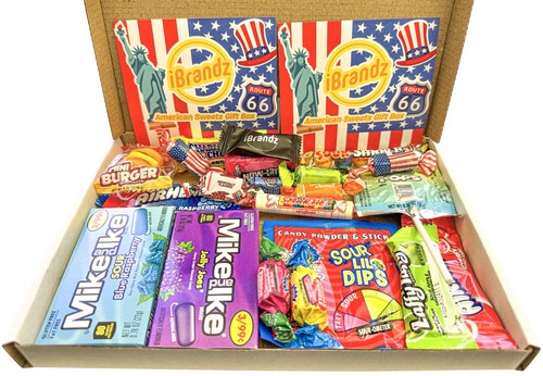 American sweets gift box - american,