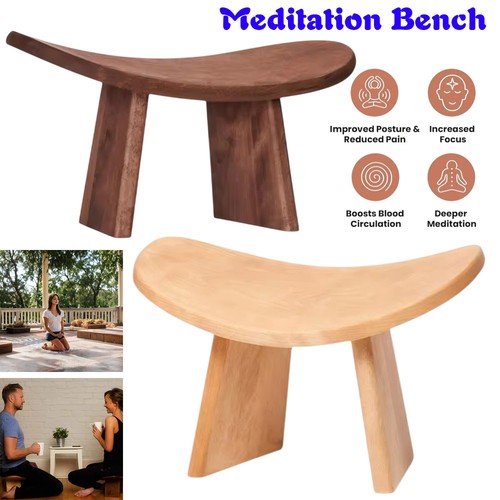 Wooden meditation stool - wooden, yoga