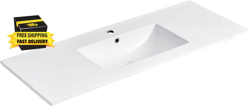 Ceramic vanity sink top - 48",
