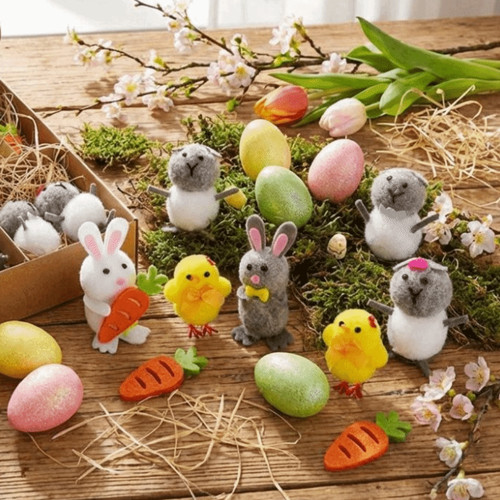 Easter chick hanging ornaments - easter,