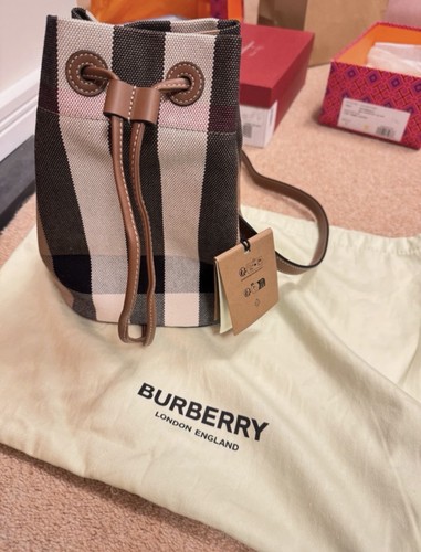 Burberry check canvas small - burberry,