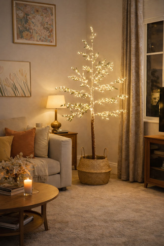 Pre lit twig tree - pre-lit,