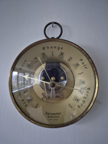French made barometer metal - french,