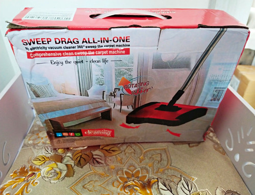 Manual carpet sweeper with - carpet,