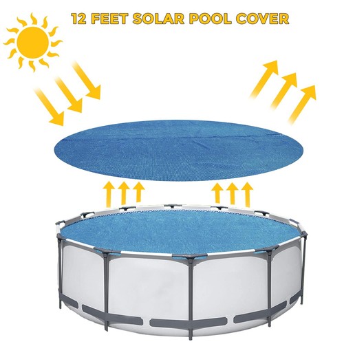 12ft round solar pool - round,