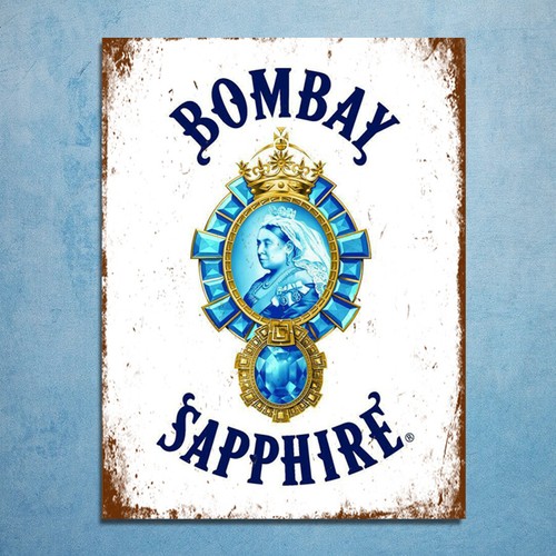 Bombay sapphire gin retro - bombay,
