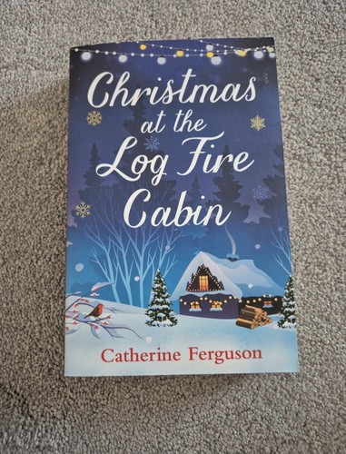 Christmas the log fire - at,