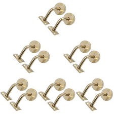  6 Count Hand Rail Brackets for Stairs Support Stainless Steel Handrail