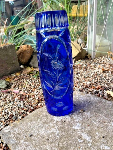 Antique cobalt blue - blue, lined