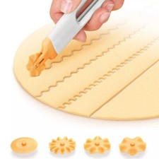 Kitchen Pastry Wheel Cutter Pasta Cutter Wheel Ravioli Crimper Cutter Wheel UK