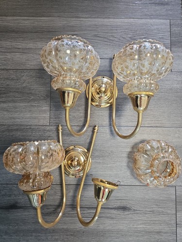 Vintage brass wall - brass,