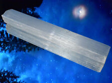 10cm Reiki Charged PREMIUM Selenite Smooth Crystal Healing Wand, Ethical Source