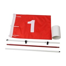 Golf Putting Green Flag with Hole Cup Set Flag Pole for Course Backyard