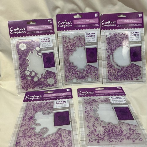 Five cut and emboss floral - emboss,