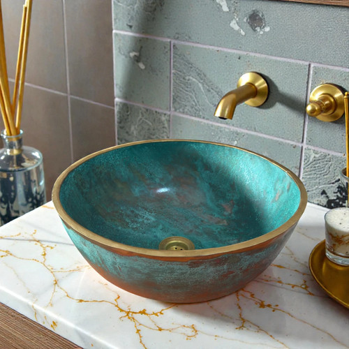 Luxury green patina copper - patina,