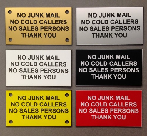 Letterbox door sign cold - letterbox, no