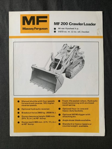 Massey ferguson mf200 crawler - ferguson,