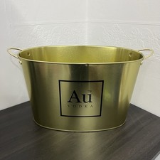 AU Vodka Gold Coloured Metal