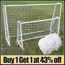 White Football Goal Nets