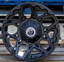 18" VW TRANSPORTER T5 T6 T6.1 WOLFRACE SAHARA MATT BLACK 8.5J ALLOY WHEELS X4