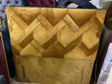 Floor Standong Headboard Mustard Velvet