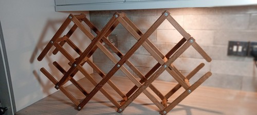 Vintage wooden wine rack - wine,
