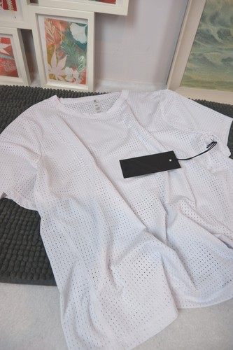 Mesh short sleeve white