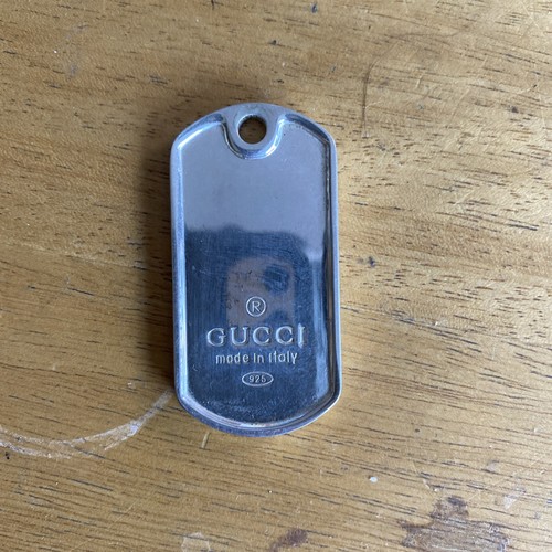 Gucci silver 925 dog - gucci, tag