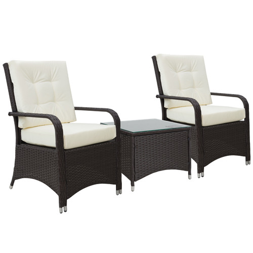 Rattan garden furniture pcs - rattan, 3