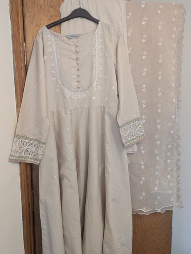 Maria beige anarkali - anarkali, suit
