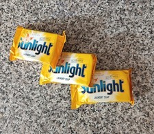 3 X Sunlight Bar Soap Original  For Laundry, Kitchen and Bathroom - 80g Each