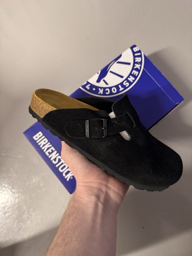 Birkenstock boston clog black - birkenstock,