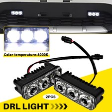 2x 3.5" LED Super White High Power Car DRL Daytime Running Lights Fog Lamps