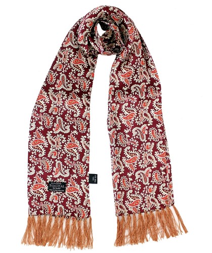 Tootal mens retro - wine, paisley
