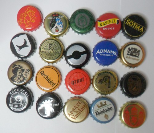 Beer and cider bottle - 20, caps