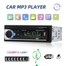 Single 1 Din Car Radio Bluetooth Stereo FM/USB/AUX/SD MP3 Player