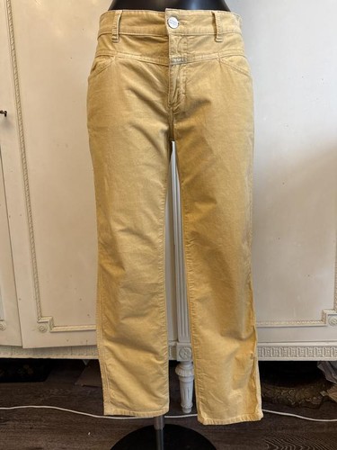Closed yellow corduroy jeans - yellow,