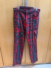 tartan punk trousers