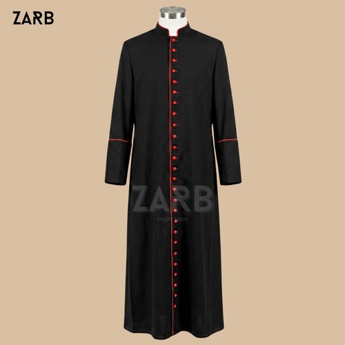 Black cassock with red trim - cassock, |
