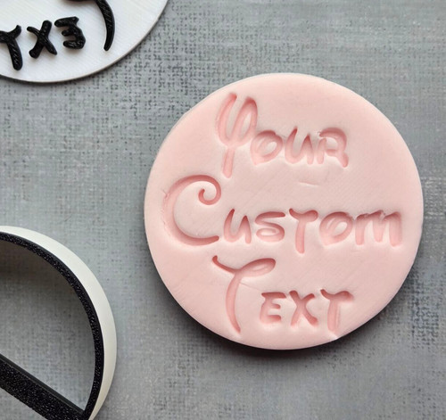 Cupcake stamp custom - stamp, text"
