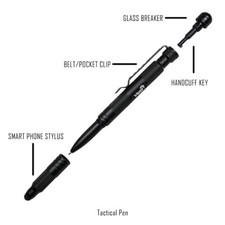 Viper Tactical Pen - Emergency EDC - Clip, Stylus, Glass Breaker, Handcuff Key 