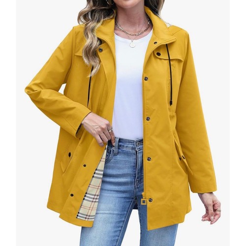 Rumia womens yellow hooded - yellow,