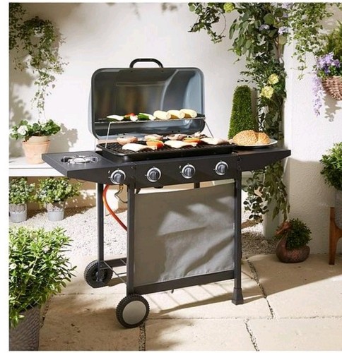 Burner gas bbq with side - 3,