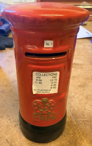 Vintage red pillar post - vintage, box