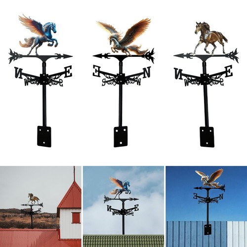 Metal horse weathervane roof - metal,