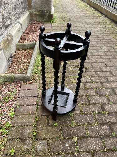 Vintage oak hall stand - oak, /