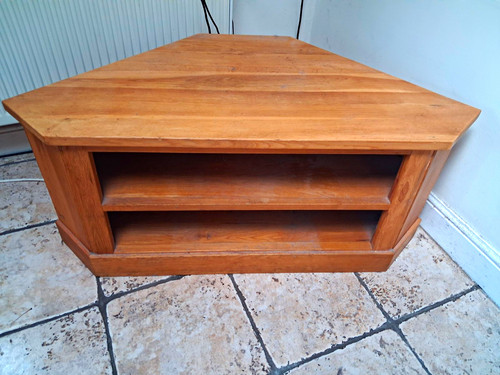 Pine corner stand unit 2 - corner, tv