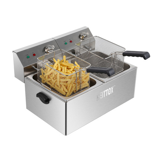 Electric fryer double tank - fryer, 11l