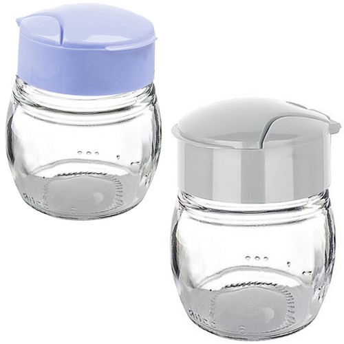 Glass perla salt and pepper - salt,