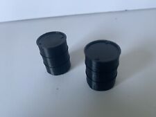 1/50 Scale Oil Drums Black 200L / 55 Gallon X2  For Diorama Layout Display